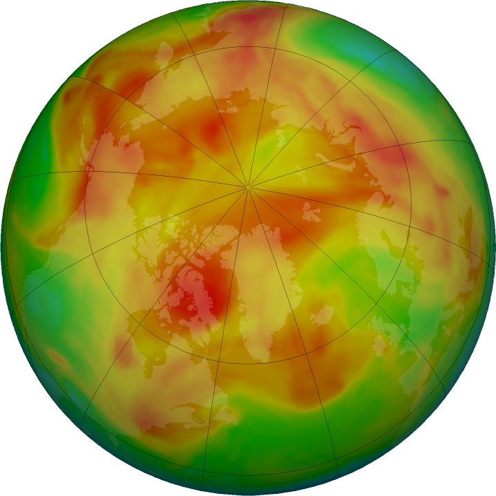 Arctic ozone map for 12 May 2024